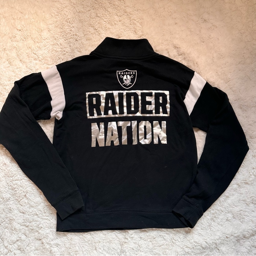 RAIDERS Quarter-zip sweater
